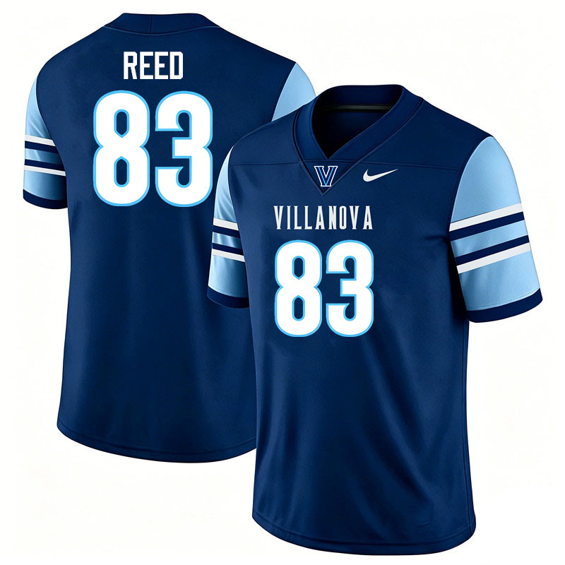 Villanova Wildcats #83 Braden Reed College Football Jerseys,Uniforms-Navy
